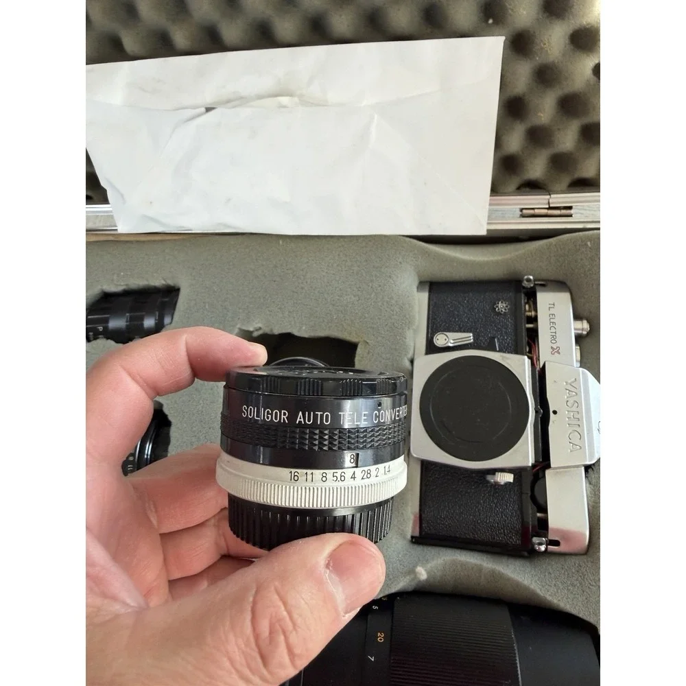 Yashica TL Electro X Camera And Lens For Parts Only‎